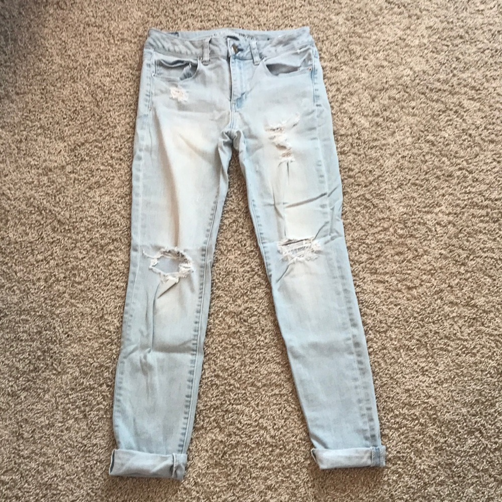 Distressed AE jeans